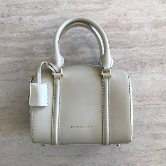 Burberry Cream Small Top Handle Bag - Picture 1 of 12